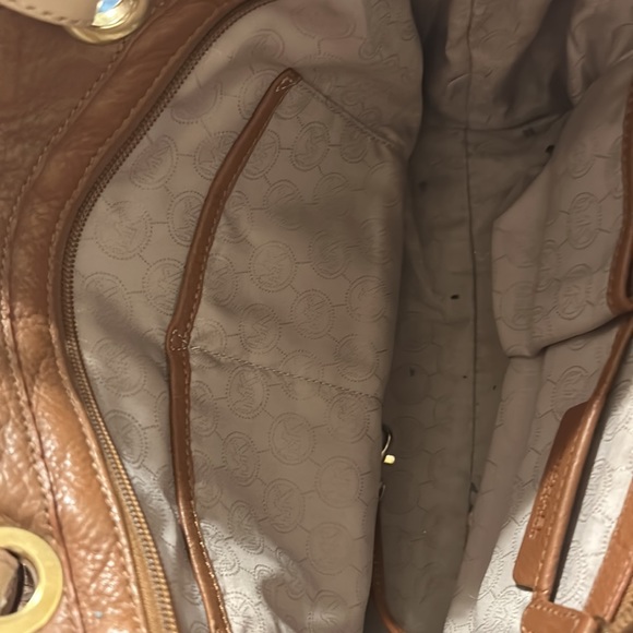 Brown Michael kids shoulder bag leather 10”x15” - Picture 3 of 4